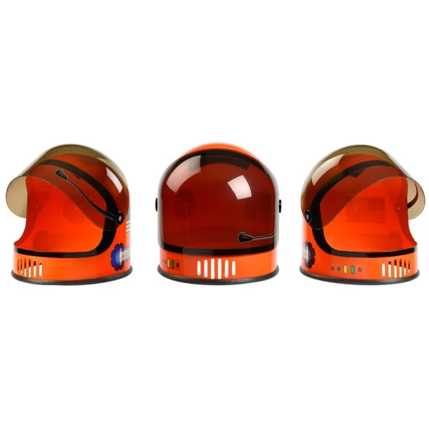 Kids Astronaut Helmet in Orange - up to age 8