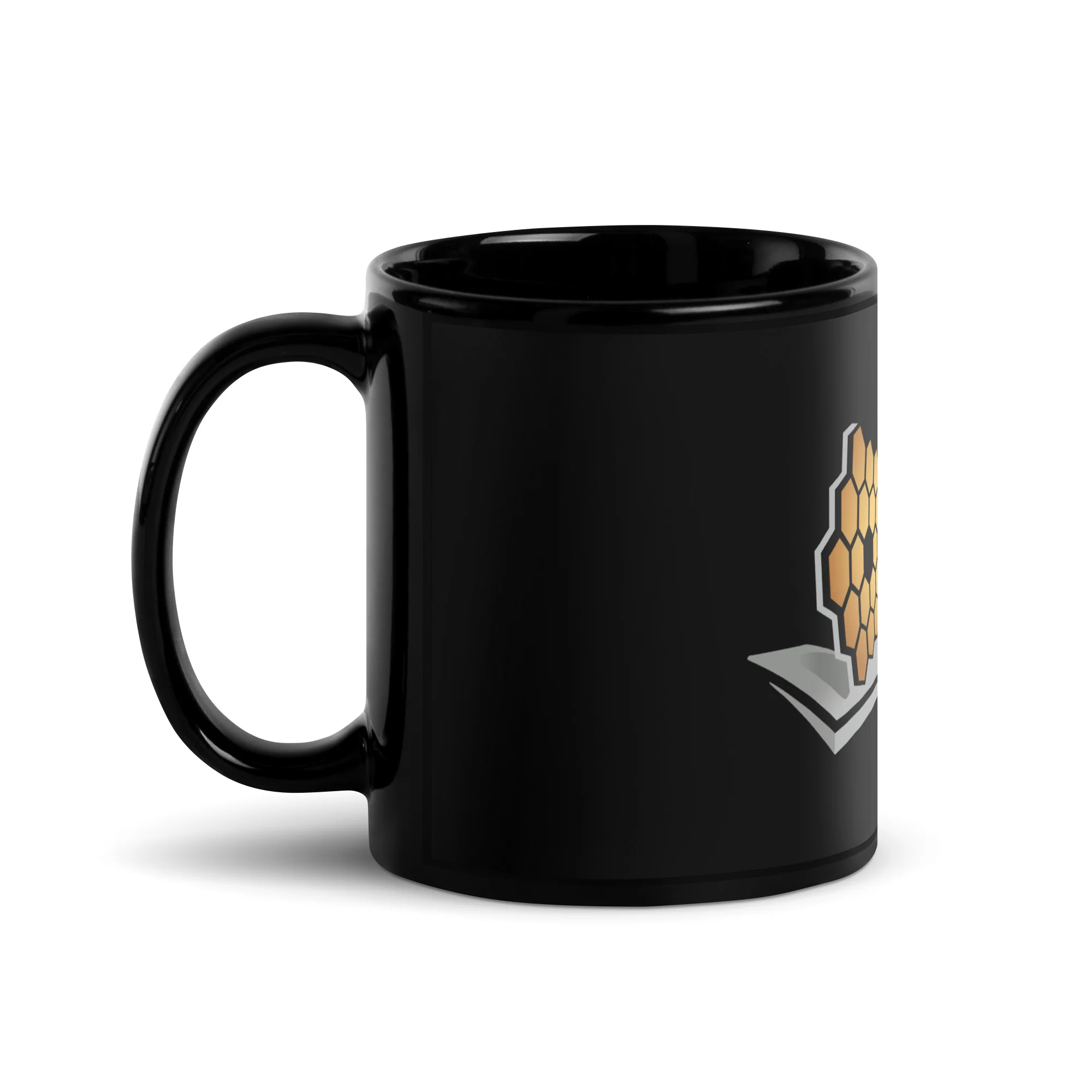 James Webb Black Glossy Mug - Image 2