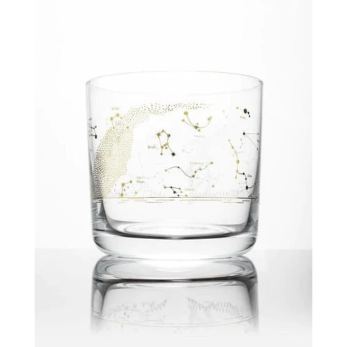 Night Sky Star Chart Whiskey Glass
